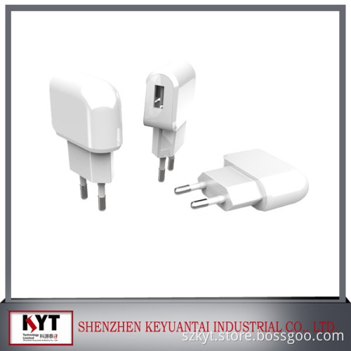 EU KC US plug 5V 1A mini wall charger, mobile phone charger with CE FCC ROHS